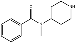 N-METHYL-N-4-PIPERIDINYL-BENZAMIDE Struktur