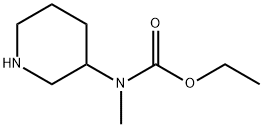 METHYL-3-PIPERIDINYL-CARBAMIC ACID ETHYL ESTER Struktur