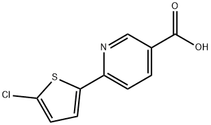 6-(5-Acetylthiophen-2-yl)-nicotinic acid Struktur