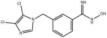 3-[(4,5-DICHLORO-1H-IMIDAZOL-1-YL)METHYL]-N'-HYDROXYBENZENECARBOXIMIDAMIDE Struktur