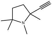 Pyrrolidine, 2-ethynyl-1,2,5,5-tetramethyl- (7CI,8CI) Struktur