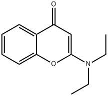 4H-1-Benzopyran-4-one, 2-(diethylamino)- Struktur