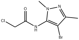 N1-(4-BROMO-1,3-DIMETHYL-1H-5-PYRAZOLYL)-2-CHLOROACETAMIDE Struktur