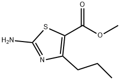 5-Thiazolecarboxylicacid,2-amino-4-propyl-,methylester(9CI) Struktur