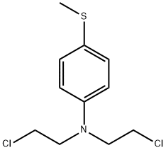 N,N-BIS(2-CHLOROETHYL)-4-METHYLTHIOANILINE Struktur