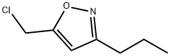 Isoxazole, 5-(chloromethyl)-3-propyl- (9CI) Struktur