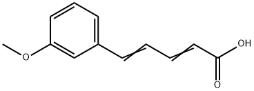 5-(3-METHOXY-PHENYL)-PENTA-2,4-DIENOIC ACID
 Struktur