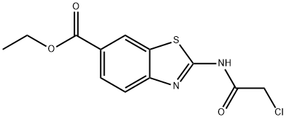 2-[(CHLOROACETYL)AMINO]-6-BENZOTHIAZOLECARBOXYLIC ACID ETHYL ESTER Struktur