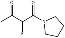 Pyrrolidine, 1-(2-fluoro-1,3-dioxobutyl)- (9CI) Struktur