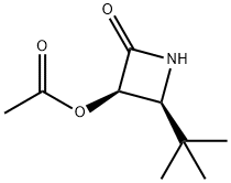 2-Azetidinone,3-(acetyloxy)-4-(1,1-dimethylethyl)-,(3R,4S)-(9CI) Struktur