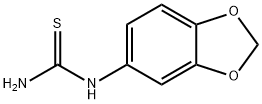 1-(3,4-亞甲基二氧苯基)-2-硫脲 結(jié)構(gòu)式