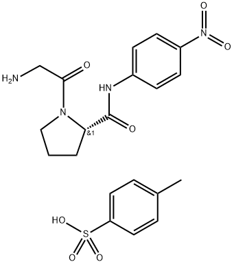 N-苷氨酰-脯氨酰對硝基苯胺-對甲苯磺酸鹽, 65096-46-0, 結(jié)構(gòu)式