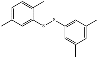 2,5-xylyl 3,5-xylyl disulphide  Struktur