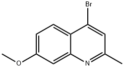 4-BROMO-7-METHOXY-2-METHYLQUINOLINE Struktur