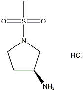 (3S)-1-methanesulfonylpyrrolidin-3-amine hydrochloride Struktur