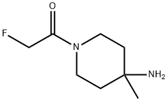 4-Piperidinamine, 1-(fluoroacetyl)-4-methyl- (9CI) Struktur