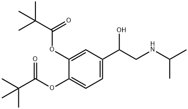 dipivaloylisoproterenol Struktur