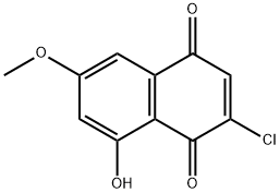 3-Chloro-5-hydroxy-7-methoxynaphthoquinone Struktur