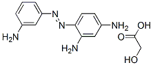 4-[(m-aminophenyl)azo]benzene-1,3-diamine hydroxyacetate Struktur