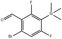 6-broMo-2,4-difluoro-3-(triMethylsilyl)benzaldehyde Struktur