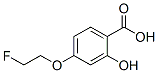 Benzoic acid, 4-(2-fluoroethoxy)-2-hydroxy- (9CI) Struktur