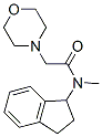 N-(Indan-1-yl)-N-methyl-2-morpholinoacetamide Struktur