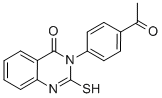 3-(4-ACETYL-PHENYL)-2-MERCAPTO-3H-QUINAZOLIN-4-ONE Struktur