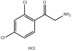 2-AMINO-1-(2,4-DICHLORO-PHENYL)-ETHANONE HYDROCHLORIDE Struktur