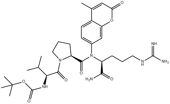 BOC-VAL-PRO-ARG-MCA Struktur