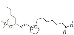 Methyl (5E)-7-(6-((1E)-3-[(trimethylsilyl)oxy]-1-octenyl)-2,3-dioxabic yclo[2.2.1]hept-5-yl)-5-heptenoate Struktur