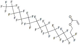 3,3,4,4,5,5,6,6,7,7,8,8,9,9,10,10,11,11,12,12,13,13,14,14,15,15,16,16,17,17,18,18,18-tritriacontafluorooctadecyl acrylate Struktur