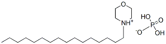 hexadecyl morpholinium hydrogen phosphate Struktur