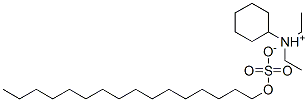 cyclohexyldiethylammonium hexadecyl sulphate Struktur
