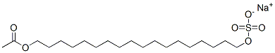 sodium acetoxyoctadecyl sulphate Struktur