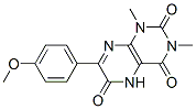 2,4,6(3H)-Pteridinetrione,  1,5-dihydro-7-(4-methoxyphenyl)-1,3-dimethyl- Struktur