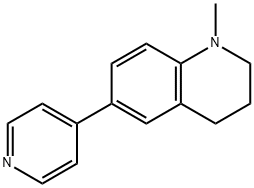 1-METHYL-6-(4-PYRIDINYL)-1,2,3,4-TETRAHYDROQUINOLINE Struktur