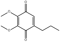 2,3-Dimethoxy-5-propyl-1,4-benzoquinone Struktur