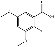 Benzoic acid, 2-fluoro-3,5-dimethoxy- (9CI) Struktur