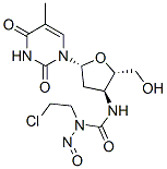 3'-(3-(2-chloroethyl)-3-nitrosourea)-3'-deoxythymidine Struktur