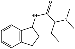 2-(Dimethylamino)-N-(indan-1-yl)butyramide Struktur