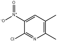 2-CHLORO-5,6-DIMETHYL-3-NITRO-PYRIDINE Struktur