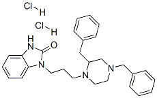 1-[3-[4-(dibenzyl)piperazin-1-yl]propyl]-1,3-dihydro-2h-benzimidazol-2-one dihydrochloride Struktur