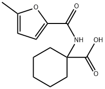 Cyclohexanecarboxylic acid, 1-[[(5-methyl-2-furanyl)carbonyl]amino]- (9CI) Struktur