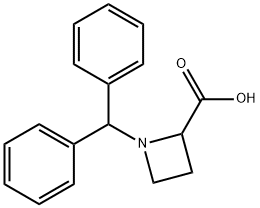 1-Benzhydrylazetidine-2-carboxylic Acid Struktur