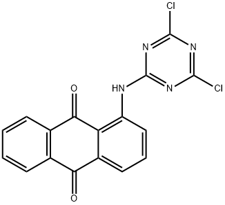 1-[(4,6-Dichloro-1,3,5-triazin-2-yl)amino]-9,10-anthracenedione Struktur