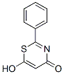 6-hydroxy-2-phenyl-1,3-thiazin-4-one Struktur