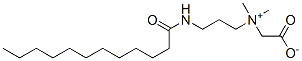 2-[3-(dodecanoylamino)propyl-dimethyl-ammonio]acetate Struktur