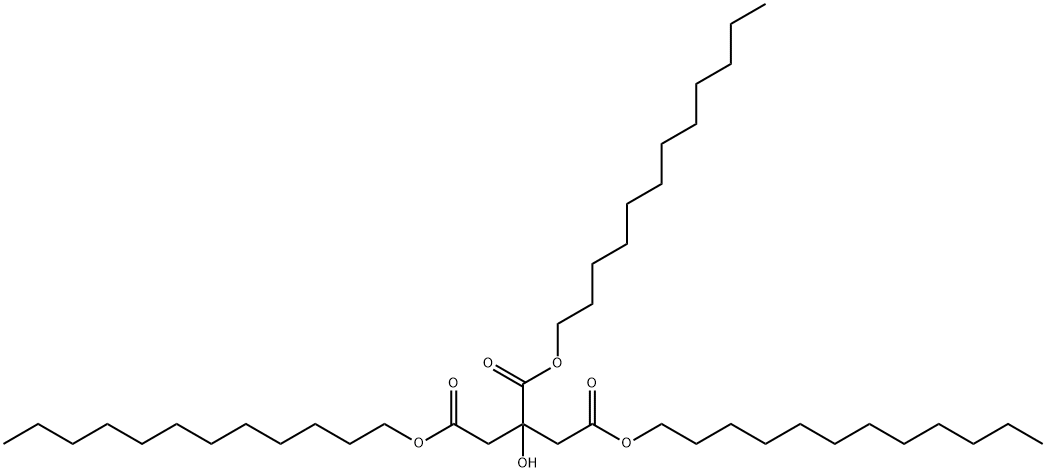 tridodecyl 2-hydroxypropane-1,2,3-tricarboxylate Struktur