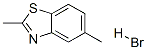 Benzothiazole, 2,5-dimethyl-, hydrobromide (9CI) Struktur