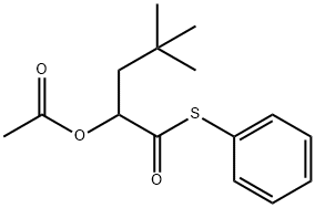 3,3-Dimethyl-1-[(phenylsulfanyl)carbonyl]butyl acetate Struktur